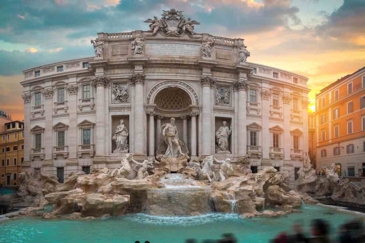 La Fontana di Trevi a Roma